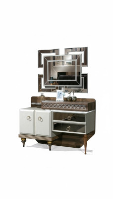 Meubels Slaapkamer Ontwerp Kaptafel Spiegel Hout Dressoir Console