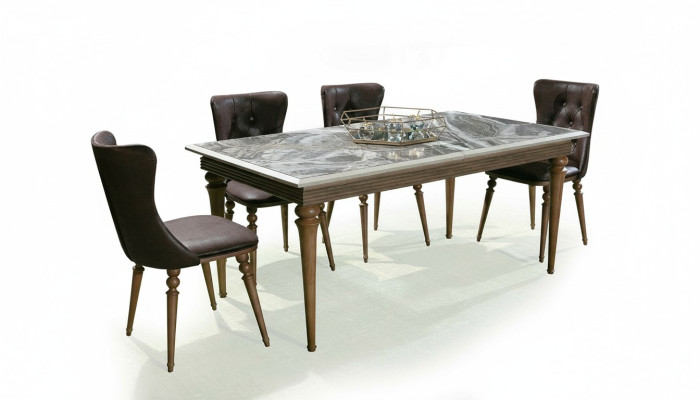 Eettafel Tafel Hout 180x100 Eetkamer bruin Eettafels Tafels Meubels Nieuw