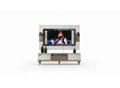 Wandmeubel set RTV tv-standaard laag tafel hout luxe XXL kast