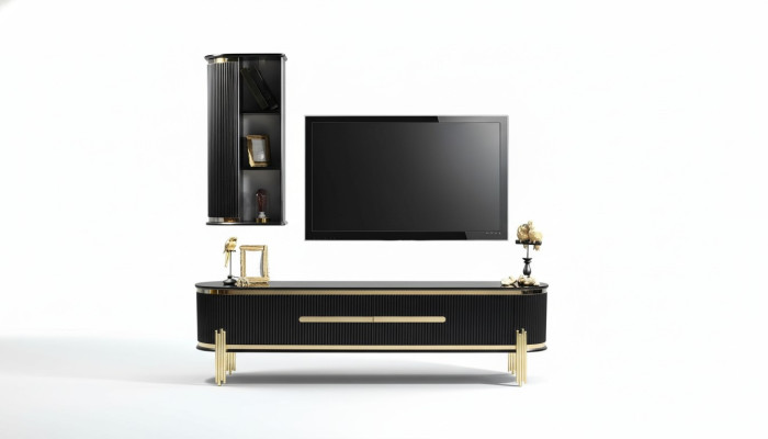 Tv-meubel Luxe dressoir meubelen commode woonkamerkast kasten plank hout
