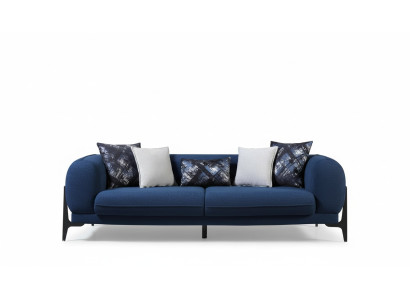 Luxe driezitsbank 3-zitsbanken Zitontwerp moderne meubels Blauw Nieuw