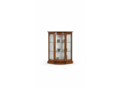 Vitrinen glazen kast Bruin vitrinekast Woonkamer hout Dressoir Luxe meubels Nieuw