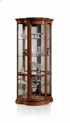 Vitrines glazen kast bruin vitrine woonkamer hout dressoir luxe meubels Italië