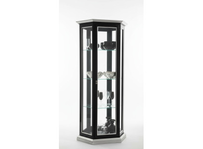 Vitrine Glazen Kast Zwart Luxe Italiaanse Meubels Vitrinekasten Woonkamer