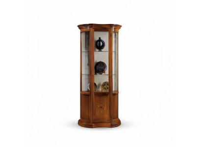 Luxueuze houten vitrinekast buffet Design kasten bruin Italiaanse meubels Nieuwe kast