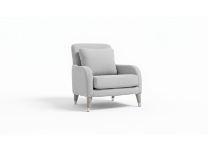 Fauteuil Zitontwerp Woonkamer Bekleding Hout Bekleding Modern Luxe Grijs Nieuw