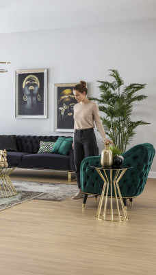 Chesterfield Clubfauteuil Bank Meubels Inrichting Bank Ontspanning Eenpersoons