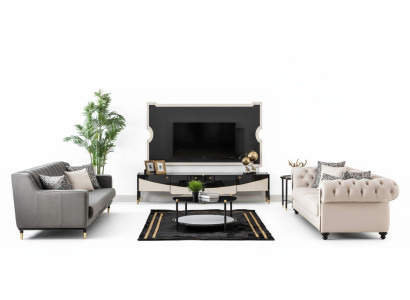 Bankstel Bankstel Bank Bank Meubel Salontafel 3-delig Chesterfield