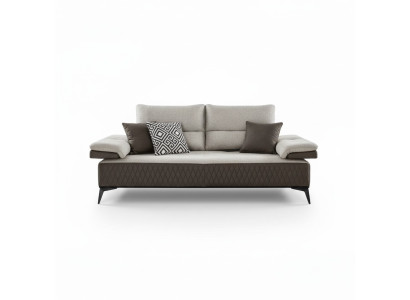 Luxe driezits Moderne bank meubels Grijs Bankstellen Klassieke banken Stof Textiel