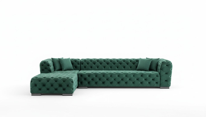 Eckbank L Vorm Bank Bank Ontwerp Banken Bekleding Textiel Nieuwe Hoekbank Groen