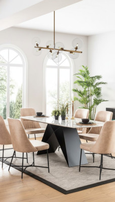 Eetkamerset Eetgroep Meubelgroep Eetkamer Eettafel 6x Stoel Set 7-delig