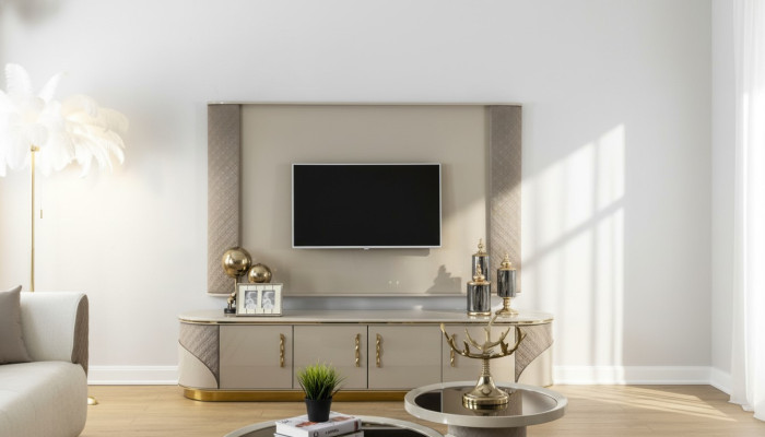 Moderne TV-lage Luxe tv-kast Stijlvol RTV Woonkamer tv-dressoir NIEUW