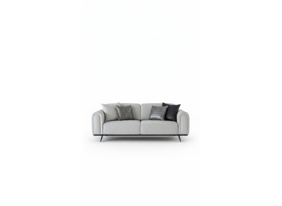 Sofa 3-zits gestoffeerde bank, beige textiel zitontwerp bank banken stof modern nieuw