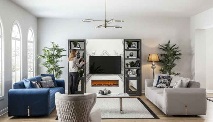 Bankstel 3+3+1 zitplaatsen set design banken gestoffeerde leren banken bank