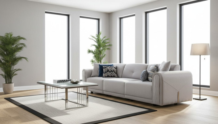 Luxe bankstel 4 zits stof Woonkamer Modern design Banken Bekleding Bankstellen