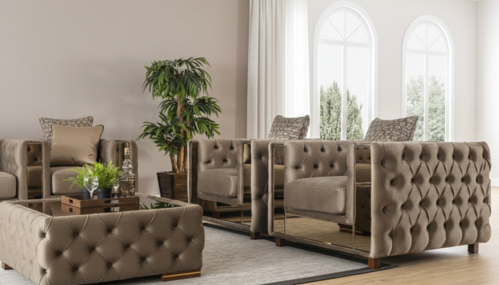 Luxe fauteuil Chesterfield enkelzits klassiek bank meubels inrichting sofa 1-zits