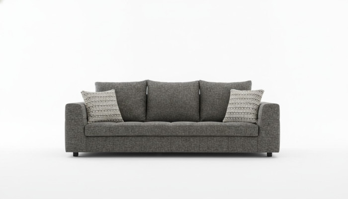 Luxe bankstel 4 zit stof Woonkamer Modern design grijs Banken Bekleding Bankstellen