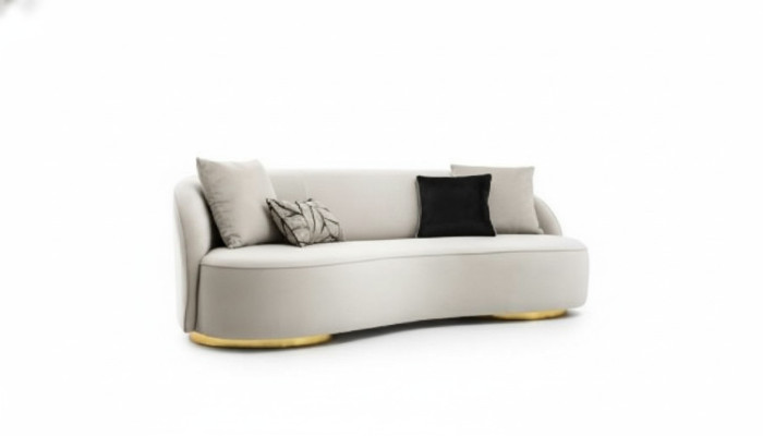 Luxe bank 3 zits stof Woonkamer modern design grijs Banken Bekleding Banken