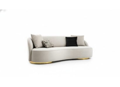 Luxe bank 3 zits stof Woonkamer modern design grijs Banken Bekleding Banken