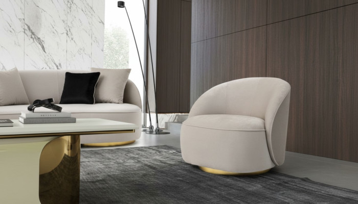 Moderne fauteuil met één zitplaats, ontwerp fauteuil voor woonkamerinrichting, 1-zitsbank.