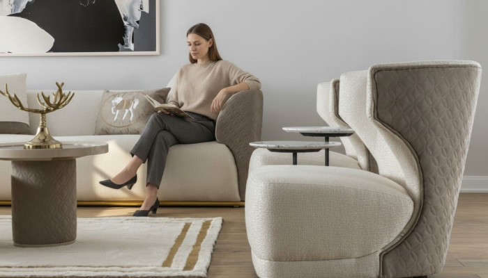 Luxe fauteuil designbank zitsalon club-bekleding klassiek zit relax nieuw