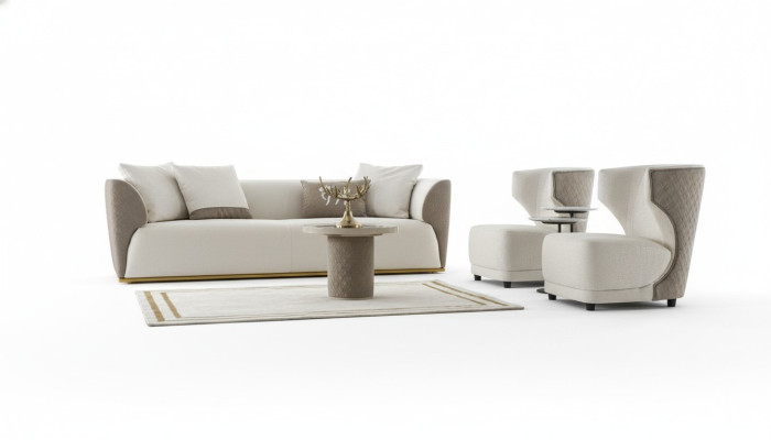 Luxe fauteuil designbank zitsalon club-bekleding klassiek zit relax nieuw