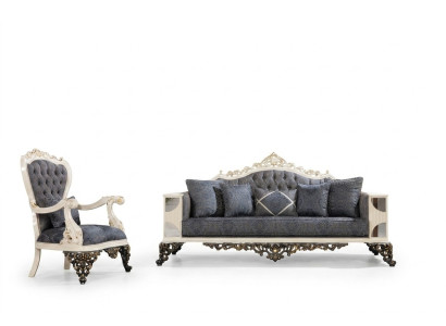 Sofa set 3+1 zits designbanken gestoffeerde bankstellen relax klassieke bank nieuw