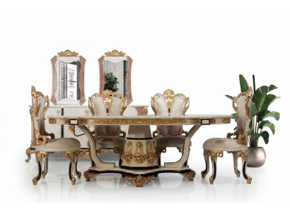 Luxe stoelset 6x stoelen eetkamerset eetkamerstoelen klassieke fauteuils