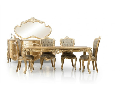 Barok antiek stijl eettafel tafel Echt hout Klassieke design tafels Rococo