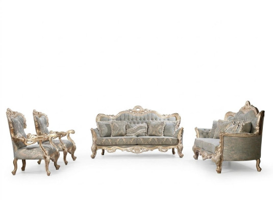 Chesterfield bankstel 3+3+1+1 zits salontafel Klassieke bank gestoffeerde zitting  Chesterfield bankstel met 3+3+1+1 zits salontafel Klassieke stijl gestoffeerde zitting.