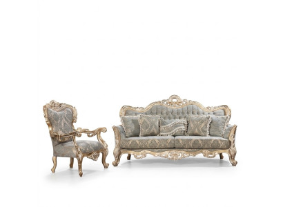 Sofaset Klassieke Luxe Bankstellen Fauteuils Woonkamerset 3+1 Zitplaatsen Chesterfield