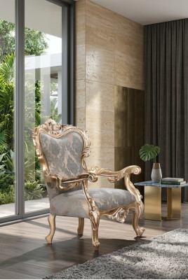 Fauteuil Oorfauteuil Chesterfield Stoel Zitkussen Bank Lounge hout Luxe Nieuw