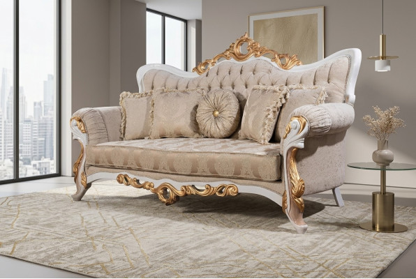 Bankstel 3-zits stof driezitsbanken luxe woonkamer barokstijl bank barok