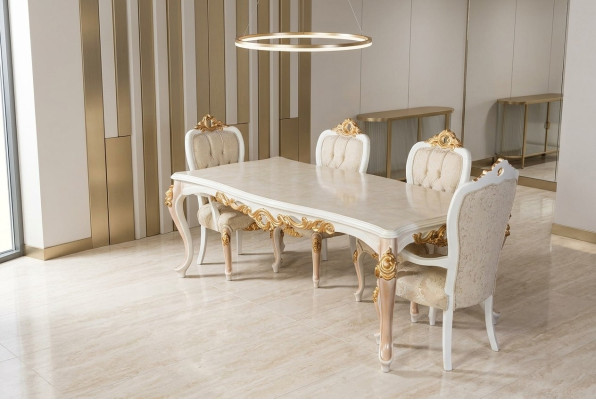 Tafel Klassieke Luxe Houten Tafels Barok Rococo Antieke Stijl Eet- Woonkamer