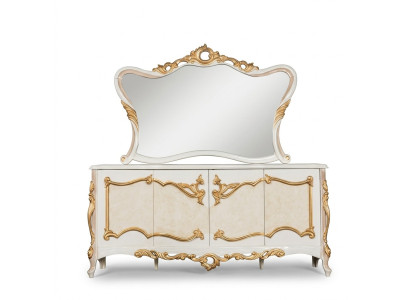 Dressoir met spiegel set eet Barok dressoirs houten dressoir houten kast nieuw