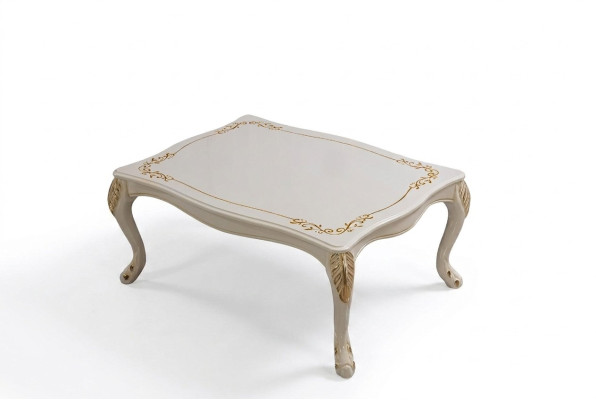 Salontafel, klassieke bijzettafel, luxe woonkamerontwerp, tafelmeubels van hout, nieuw.