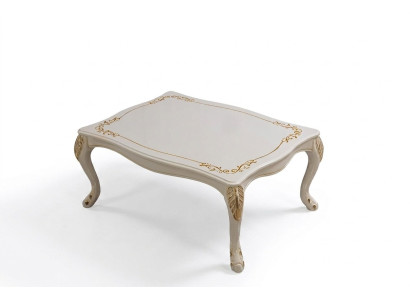 Salontafel, klassieke bijzettafel, luxe woonkamerontwerp, tafelmeubels van hout, nieuw.