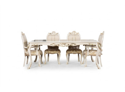Klassieke eettafel Beige Design Tafel Houten Tafels Meubels Woonkamer