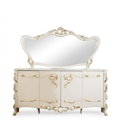 Dressoir Spiegel Set Eetkamer Barok Commodes Houten Commode Houten Kast Nieuw