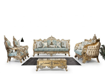 Sofaset 3+3+1+1 Zitsbank Salontafel Bank Stoel Banken Stof Luxe Set 5-delig