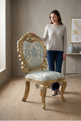 Eetkamer fauteuil gestoffeerde stoel zonder armleuning luxe fauteuils woonkamer