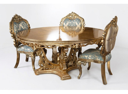 Compleet set eettafel + 4 stoelen eethoek set eetgroep tafel tabellen 5-delige
