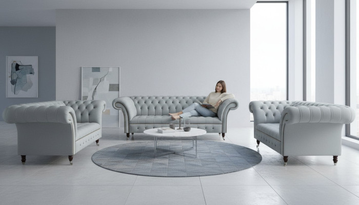 Zetelontwerp Bankstellen Bankstel 3+2+2 zits stof Moderne styling