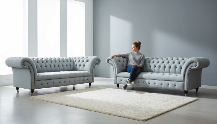 Designer Woonkamerset 2x 3-zitsbanken Luxe Woonkamerset Meubels