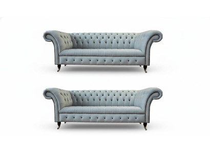Designer Woonkamerset 2x 3-zitsbanken Luxe Woonkamerset Meubels