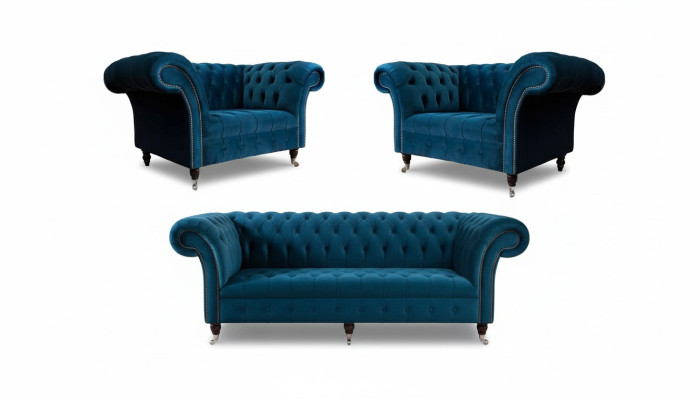 Bankbank Textiel Bekleding Zitplaats 2+1+1 Zitplaats Set Ontwerp Banken