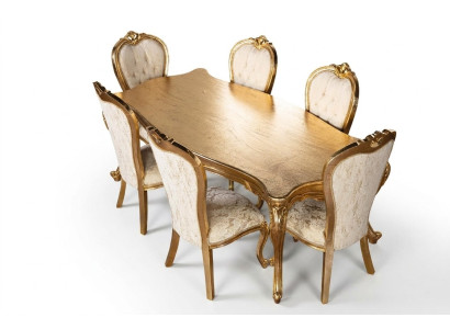 Tafel 6x Stoelen Eetkamerset Compleet Set 7-delig Nieuwe Eethoek