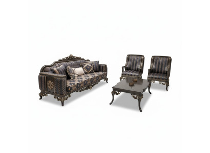 Mukava 3+1+1 fauteuilset met tafel