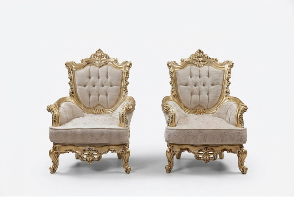Chesterfield fauteuil Ser Garnituur 1+1 zits bank gestoffeerde meubels inrichting