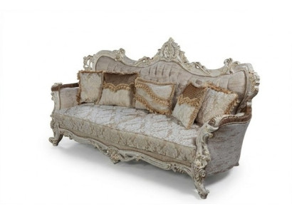 Chesterfield Barok driezitsbank Meubels Banken Stof Gouden Bank